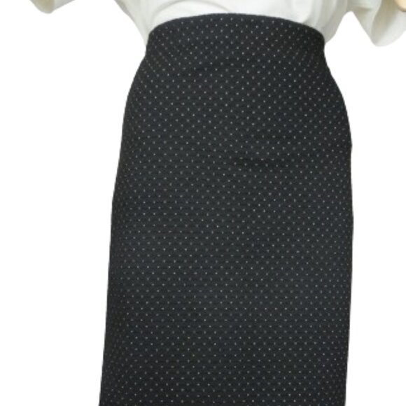 Max Studio Polka Dot Trumpet Skirt - Picture 2 of 9